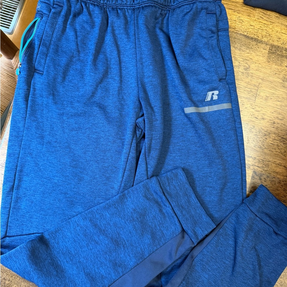 Russell Athletic Navy Joggers with Logo